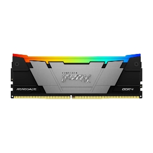 Оперативная память Kingston Fury Renegade, DDR4, 32GB (1x32GB), 3200MHz, CL16, DIMM, с радиатором, RGB, серебристый/черный