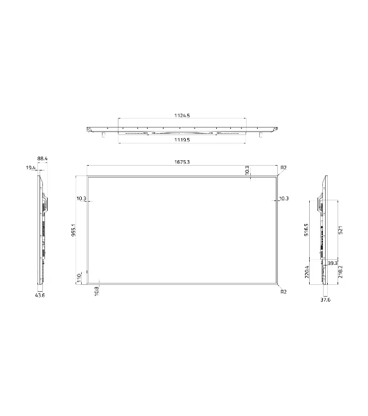Панель Hisense 75' 75DM66D черный D-LED DID LED 8ms 16:9 HDMI M/M матовая 1200:1 500cd 178гр/178гр 3840x2160 DP 4K USB 29кг