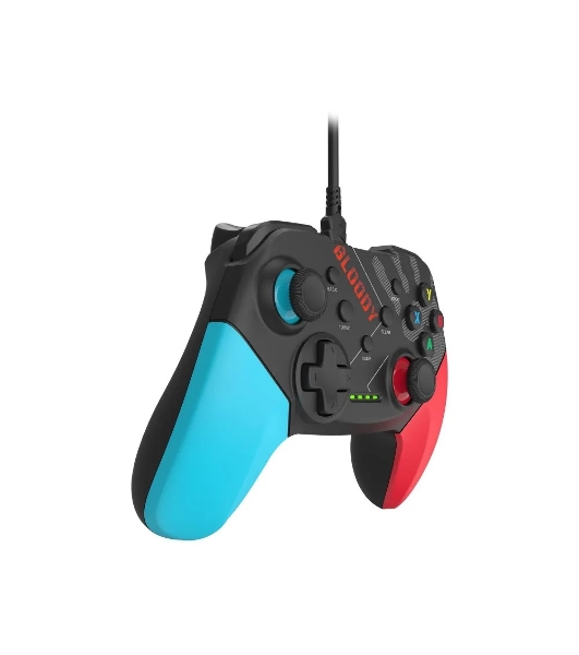 Геймпад A4Tech Bloody GP30 Sports черный/синий USB виброотдача обратная связь