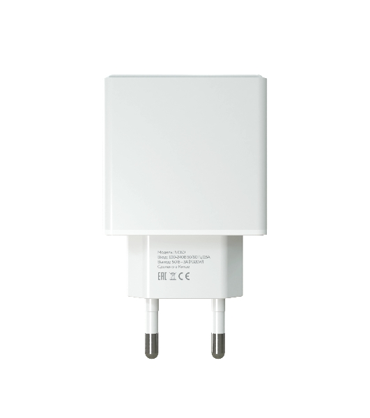 Сетевое зарядное устройство MORE CHOICE (4610196408632) NC60 1USB-C 3.0A PD 20W быстрая зарядка белый
