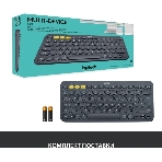 Клавиатура беспроводная Logitech K380 (920-007590) темно-серый (неоригинальная гравировка), фото2