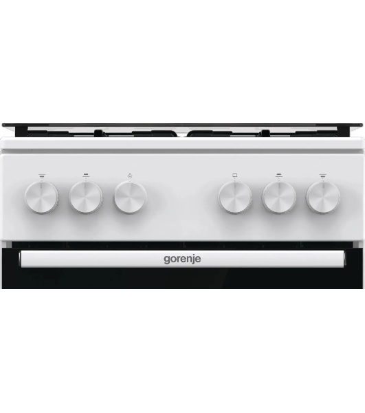 Плита газовая Gorenje GG5A10WH белый, конфорок 4 газовых, духовка 70 л, 50 см x 85 см x 59.4 см