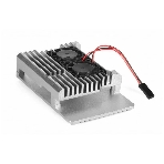 Корпус Qumo Aluminum case with double black fans, Raspberry Pi 4, silver(RS009), фото 1