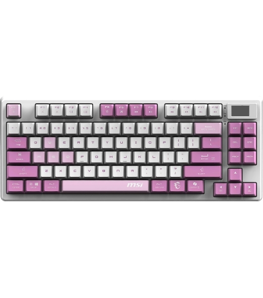 Клавиатура MSI Forge GK600 гибридная, Bluetooth, радиоканал, белый