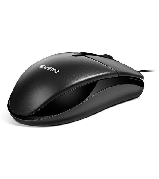 Мышь проводная SVEN RX-112 черный, 800 dpi, USB, кнопки - 3