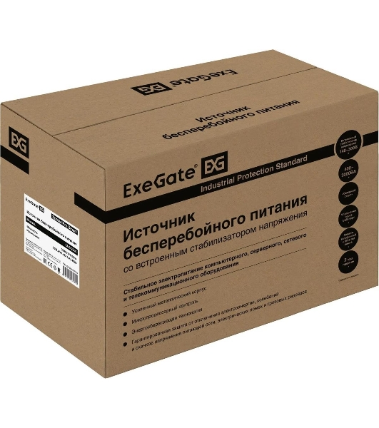 Источник бесперебойного питания ExeGate EX292631RUS SpecialPro Smart LLB-2000.LCD.AVR.4C13.RJ.USB 2000VA/1200W, LCD, AVR, 4*C13,RJ45/11,USB, металлический корпус, черный
