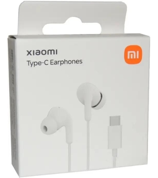 Проводные наушники Xiaomi Type-C Earphones белый, внутриканальные, USB Type-C