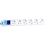 Сетевой фильтр PowerCube, PC PRO, 5 м, 6р, белый, 16А, SPL6-16-P-5M, фото 1