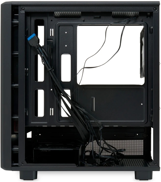 Компьютерный корпус HSPD M310, Mesh Mini-tower, черный, TG, 0.4 SPCC, 3x120мм ARGb mATX, mITX 180/280/160мм 1x2.5', 1x3.5', 4xPCI 2xUSB-A 3.0 452x277x418мм