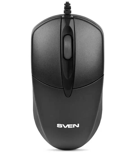 Мышь проводная SVEN RX-112 черный, 800 dpi, USB, кнопки - 3