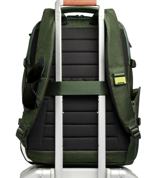 Рюкзак мужской Piquadro Lyss CA6929S143BM/VE зеленый тимьяновый полиэстер/натур.кожа