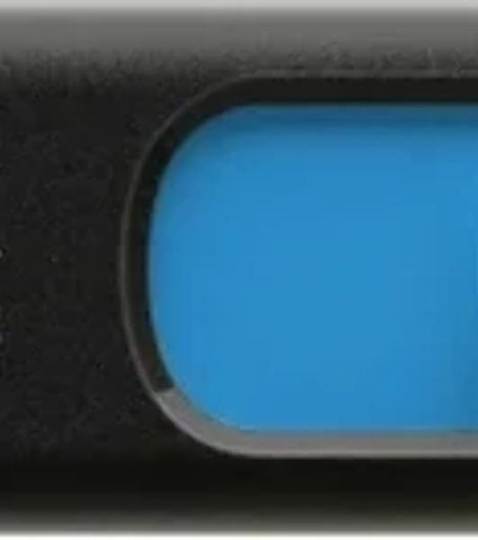 Флешка USB ADATA UV128 (AUV128-64G-RBE), 64Gb, USB 3.0, R/W 100/30, черный/синий