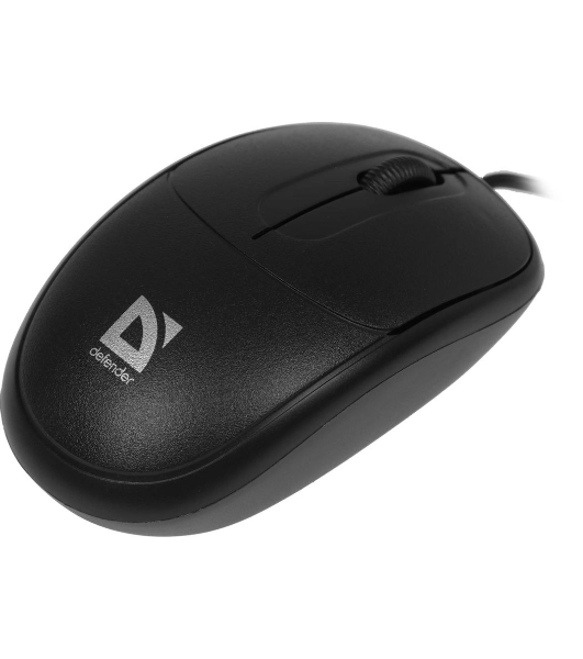 Мышь проводная Defender Datum MS-980 черный, 1000 dpi, USB, кнопки - 3