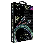 Кабель Qumo, Type С - Type C, USB 3.0, 1,2м, 5-20В, 5А, 100 Вт, опл. металл. пружинка, кон. металл, rainbow, фото3