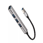 Переходник USB 3.0 -->USB3.0+3 USB2.0, Aluminum Shell, 0.2м Telecom TA308U, фото6