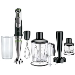Блендер погружной Braun Multiquick 9 MQ9147X черный, 1200 Вт, плавная регулировка, турбо, фото 1