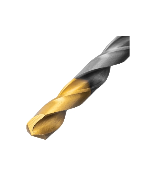 Набор сверл по металлу Denzel 1-10 мм, Р6М5-TiN, Golden Tip, 10 шт 723001