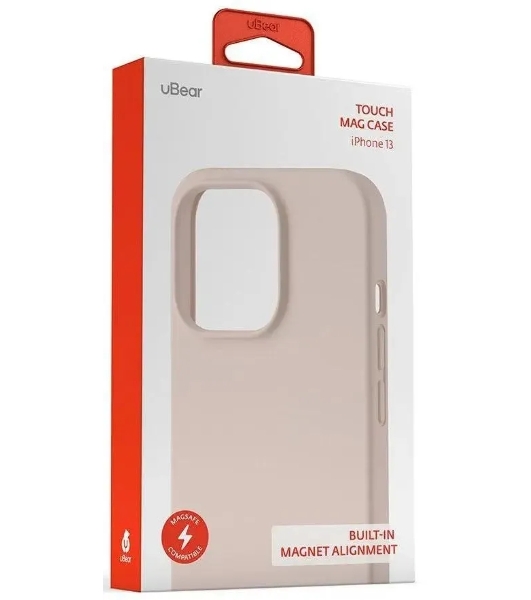 Чехол (клип-кейс) UBEAR Touch Mag Case, для Apple iPhone 13, светло-розовый cs100lr61th-i21m