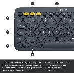 Клавиатура беспроводная Logitech K380 (920-007590) темно-серый (неоригинальная гравировка), фото5