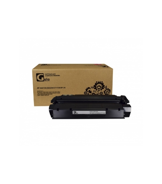 Картридж лазерный GalaPrint GP-Q2613X/Q2624X/C7115X черный (4000 стр) для HP LJ 1000/1005/1200/1300/1150/1150n/1300/1300n/1300xi/3300/3310/3320/3330/3380 Canon LBP-1210