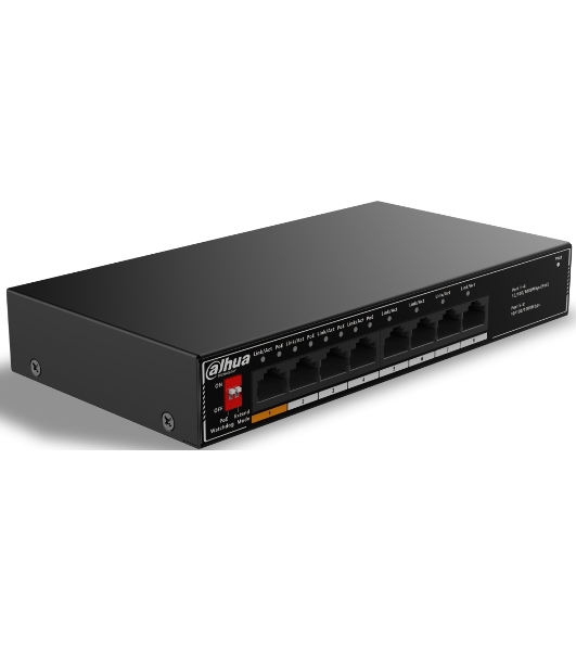Коммутатор Dahua DH-SG1008LP, 8×1 Гбит/с, неуправляемый