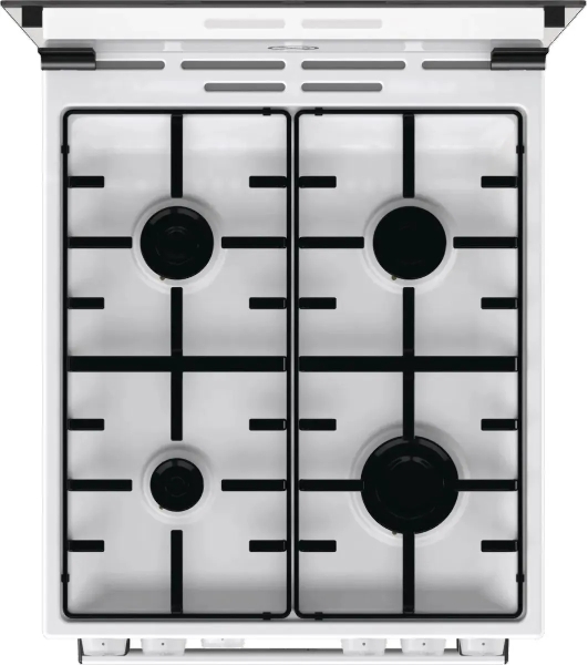 Плита газовая Gorenje GG5A10WH белый, конфорок 4 газовых, духовка 70 л, 50 см x 85 см x 59.4 см