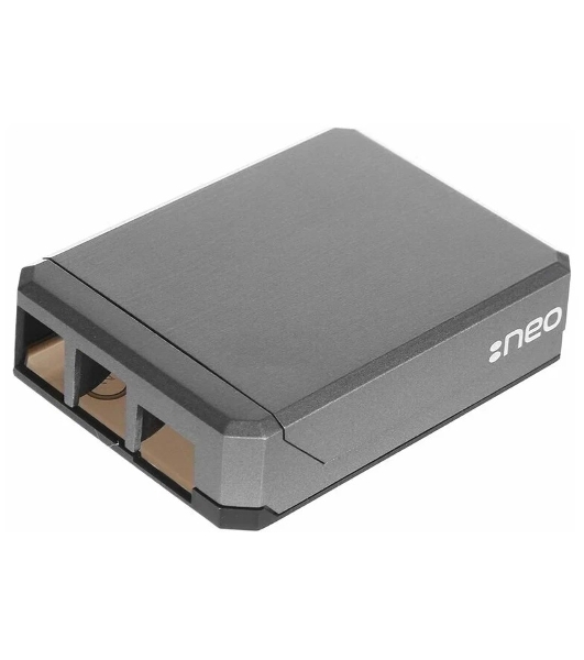Алюминиевый корпус QUMO Argon NEO для Raspberry Pi 4 с магнитным креплением, grey(RS044)
