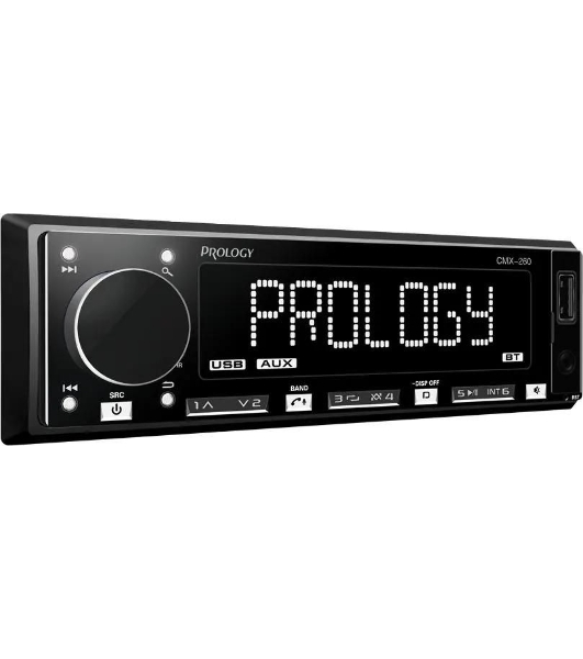 Автомагнитола Prology CMX-260, 1 DIN, Bluetooth, USB Type-A, AUX, пульт ДУ