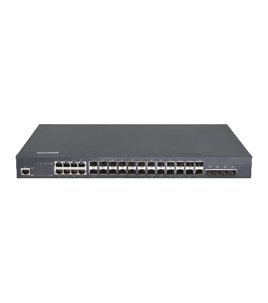 Коммутатор GIGALINK GL-SW-G201-28SC, 8×100/1000 Мбит/с Combo + 16×1 Гбит/с SFP + 4×10 Гбит/с SFP+, управляемый