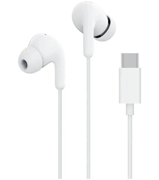 Проводные наушники Xiaomi Type-C Earphones белый, внутриканальные, USB Type-C