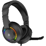 Гарнитура Oklick HS-L315G чёрный, проводная, 3.5 мм, подсветка, фото 1