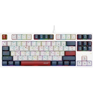 Клавиатура проводная Acer OKW305, USB, белый