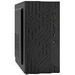 Компьютерный корпус Minitower ExeGate BAA-303U-AA500 (mATX, БП AA500 с вент. 8см, 2хUSB+1хUSB 3.0, HD Audio, черный), фото 1