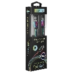 Кабель Qumo, USB 2.0-Type C, 1м, 5/9/12В, 5A, 22.5Вт (Huawei FCP и SCP), опл. металл. пружинка, кон. металл, rainbow, фото2