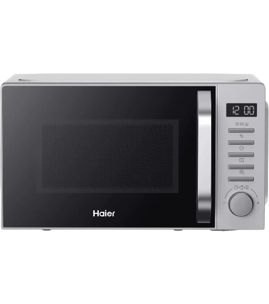 Микроволновая печь Haier HMB-DG208SA серебристый, 20 л, 800 Вт, переключатели - кнопки, поворотный механизм