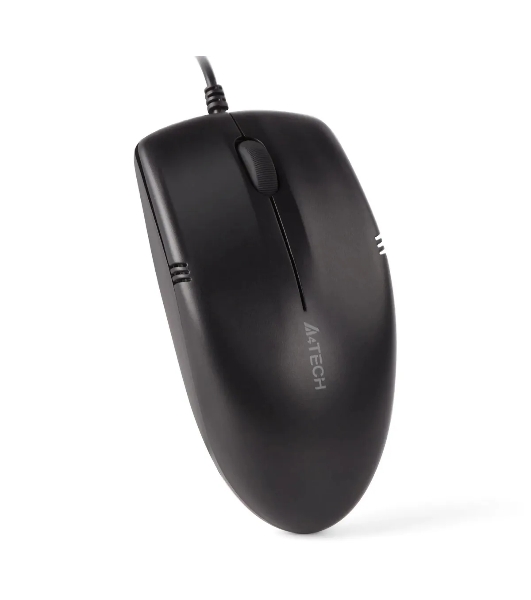 Мышь проводная A4Tech OP-530NUS черный, 1200 dpi, USB, кнопки - 3