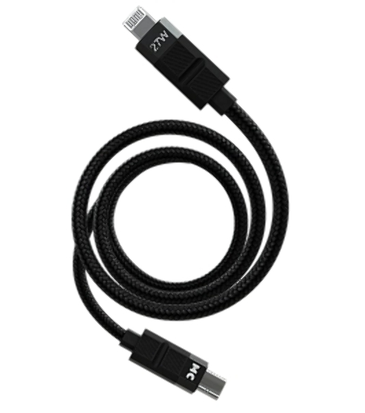 Дата-кабель MORE CHOICE (4620202555069) K87ia 2м USB 3.0A PD 27W для Lightning ng 8-pin Type-C - 2м, черный