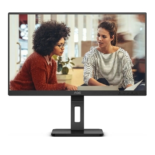 Монитор 24' AOC 24E3QAF, IPS 1920x1080, 75 Гц, 4 мс, 16:9, 300 кд/м², 1xHDMI, 1xDP, 1xVGA, 2xUSB-A 3.2, 2x3 Вт, черный