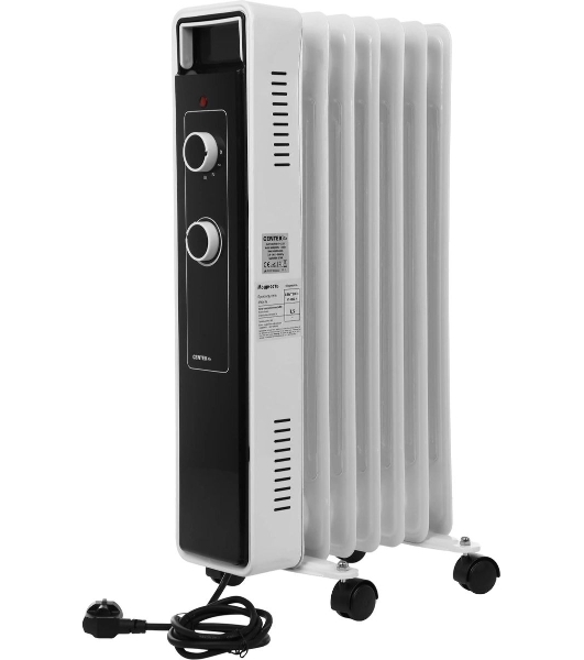 Обогреватель масляный Centek CT-6222-7 (7 секций) белый, 600/900/1500 Вт, 15 м2, 3 режима, термостат