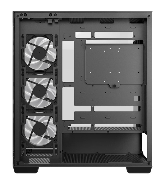 Компьютерный корпус Deepcool CG580 4F черный без БП ATX 6x120мм 3x140мм 2xUSB 3.0 audio bott PSU