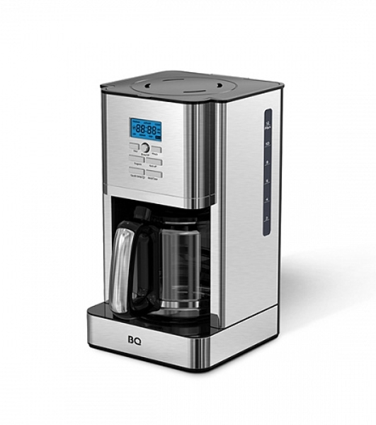 Кофеварка капельная BQ CM1004 серебристый/черный, исп. кофе - молотый, 1.8 л, 1000 Вт.