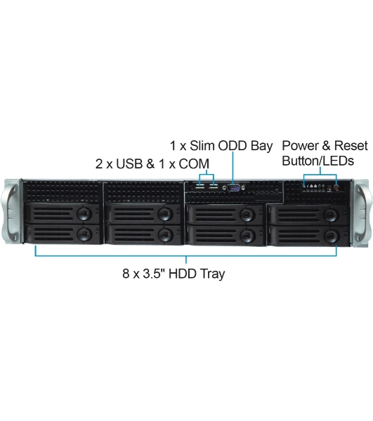 Серверный корпус CS-R25 with 12G HDD BP and 550w RPS