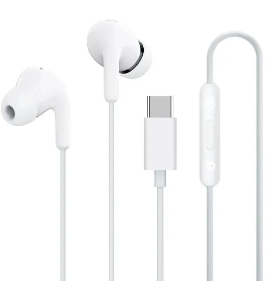 Проводные наушники Xiaomi Type-C Earphones белый, внутриканальные, USB Type-C