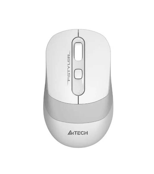 Мышь беспроводная A4Tech Fstyler FG10 белый/серый, 2000 dpi, радиоканал, USB, кнопки - 4