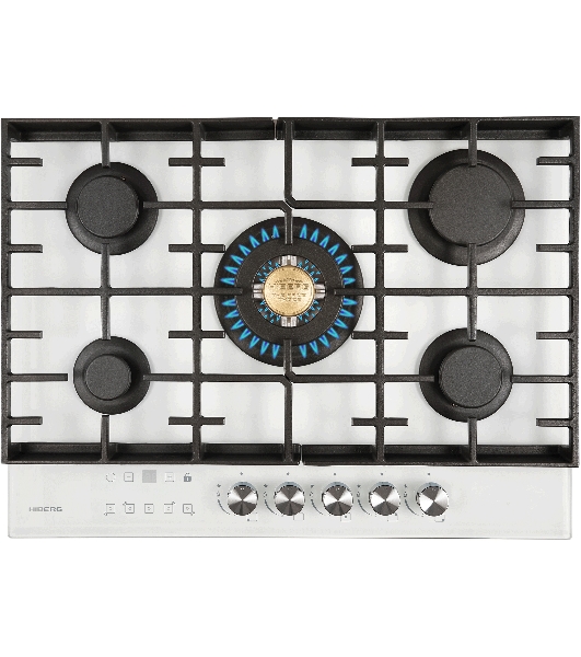 Варочная поверхность HIBERG VM 7155 W, белый