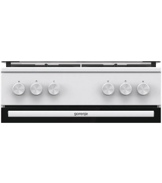 Плита газовая Gorenje GG6A11WF белый, конфорок 4 газовых, духовка 72 л, 60 см x 85 см x 60 см