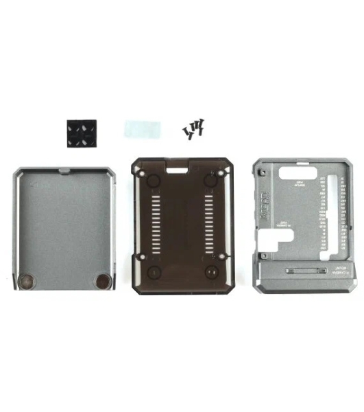 Алюминиевый корпус QUMO Argon NEO для Raspberry Pi 4 с магнитным креплением, grey(RS044)