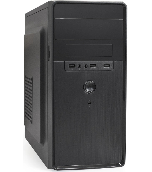 Компьютерный корпус Minitower ExeGate BA-309-UNS350 (mATX, БП UNS350 с вент. 12см, 2*USB, HD аудио, черный)