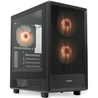 Компьютерный корпус HSPD M310, Mesh Mini-tower, черный, TG, 0.4 SPCC, 3x120мм ARGb mATX, mITX 180/280/160мм 1x2.5', 1x3.5', 4xPCI 2xUSB-A 3.0 452x277x418мм