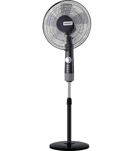 Вентилятор Centek CT-5022 чёрный, напольный, 55 Вт, 3 скорости, 43 см